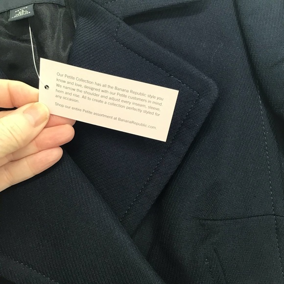 Banana Republic NWT Double Breasted Blazer/Jacket Navy Career Casual Size XS P - Picture 9 of 12